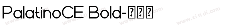 PalatinoCE Bold字体转换